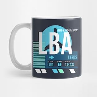 Leeds (LBA) Airport // Sunset Baggage Tag Mug